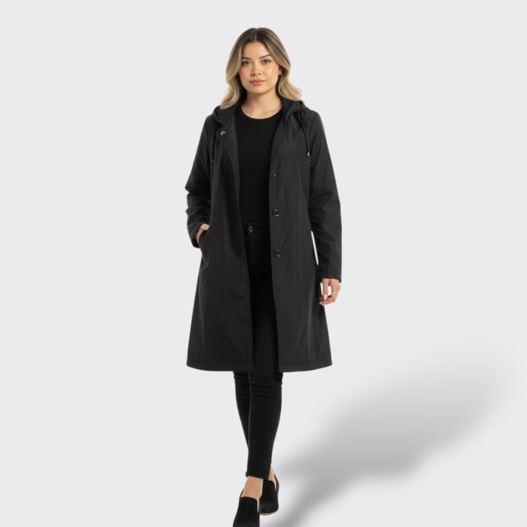 Chaqueta impermeable oversize para mujer