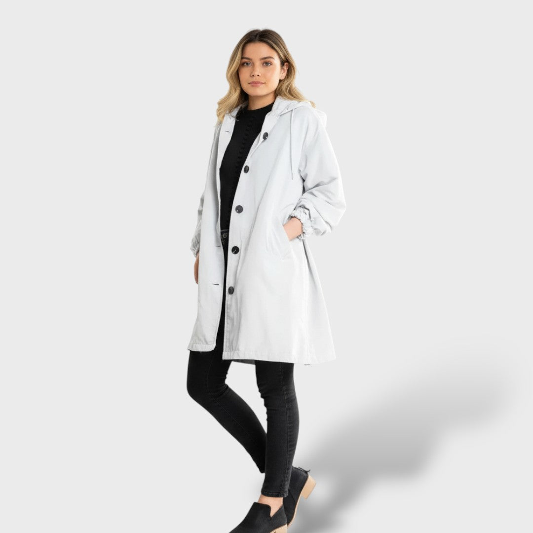Chaqueta impermeable oversize para mujer