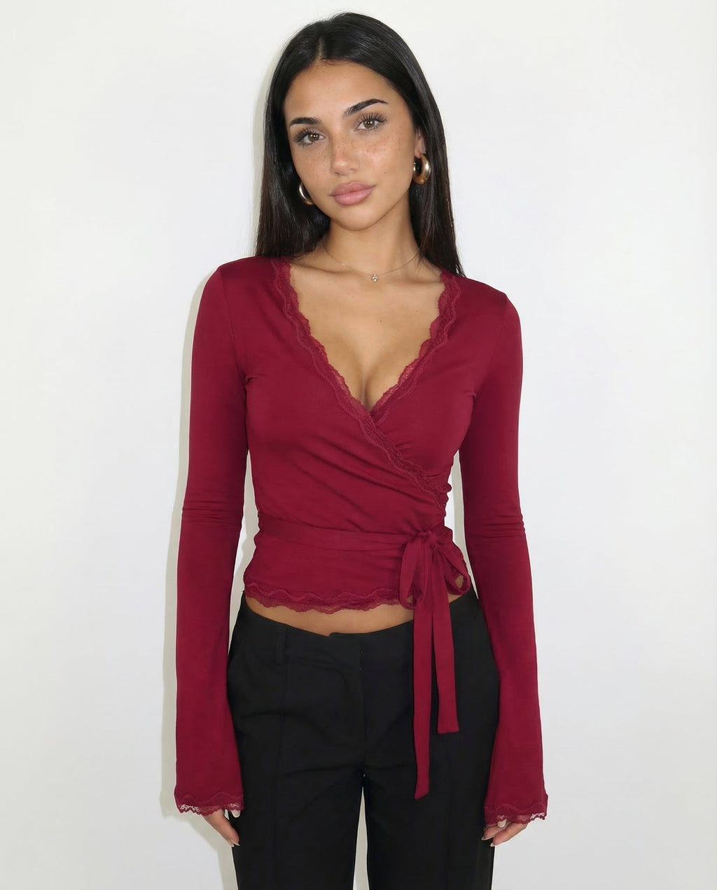 ISABEL | Top Wrap Encaje