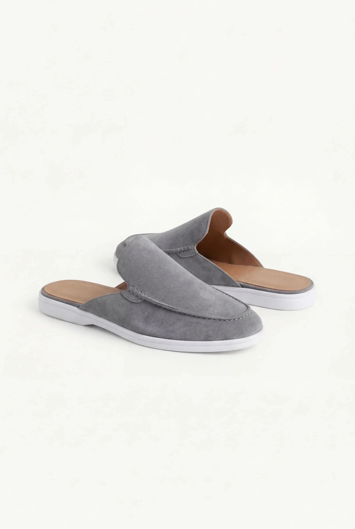 Mocasines de ante gris