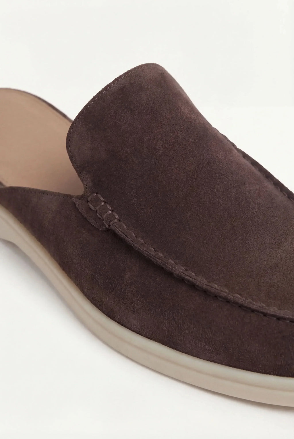 Mocasines de gamuza marrón para yate