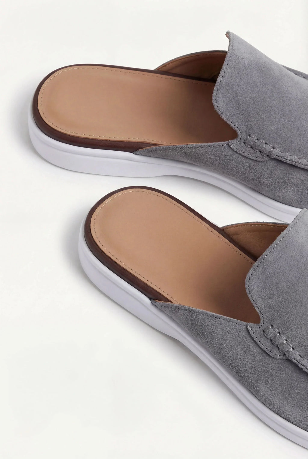 Mocasines de ante gris