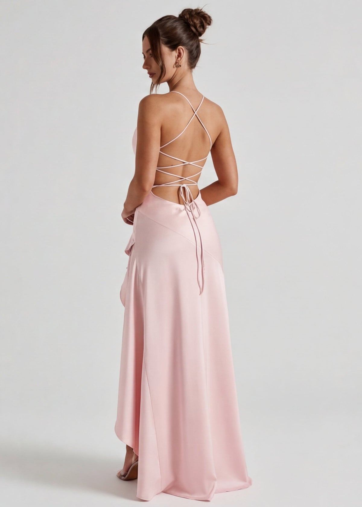Aria | Vestido largo drapeado