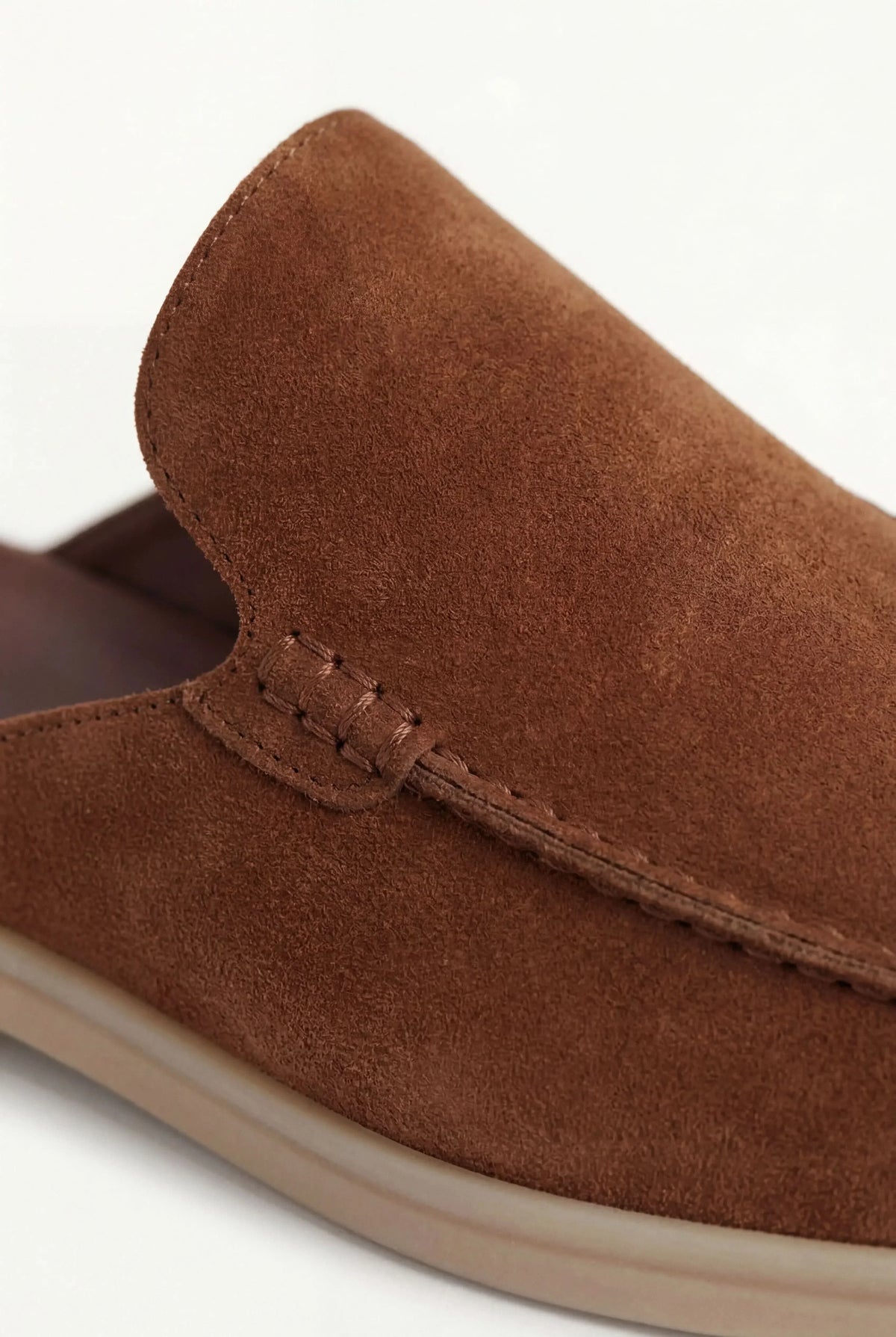 Mocasines de ante color granate
