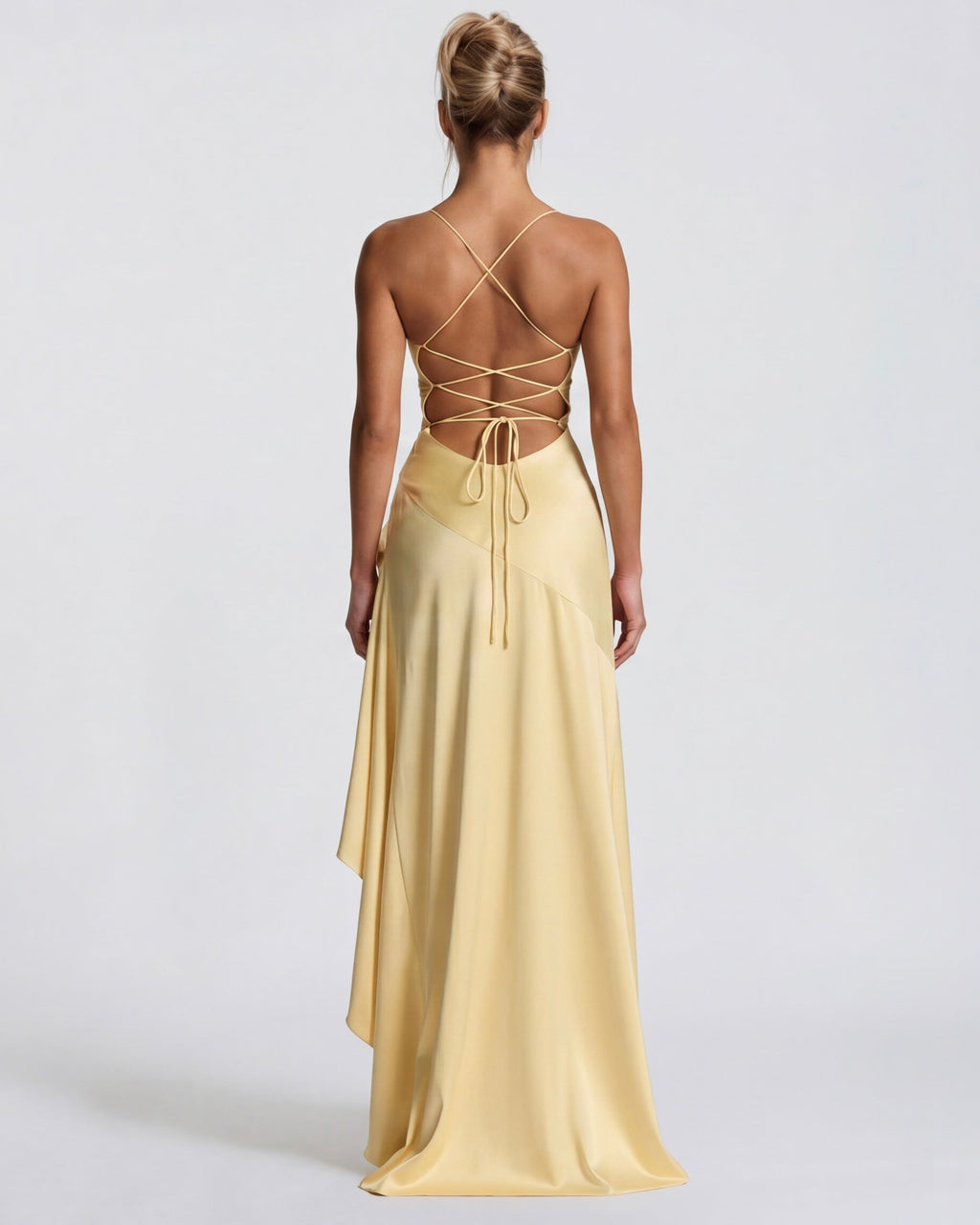 Aria | Vestido largo drapeado