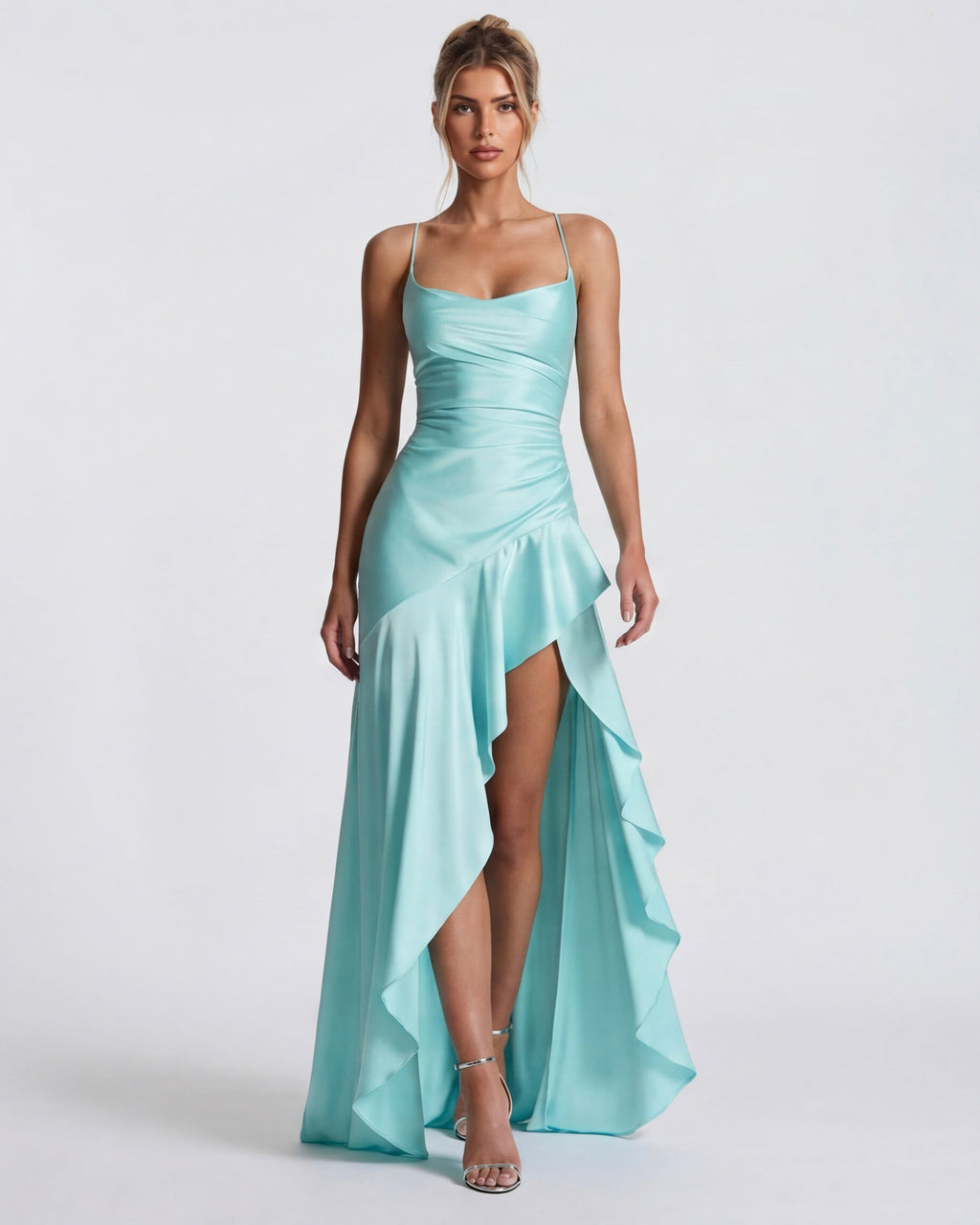 Aria | Vestido largo drapeado