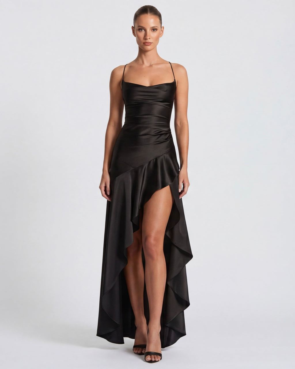 Aria | Vestido largo drapeado