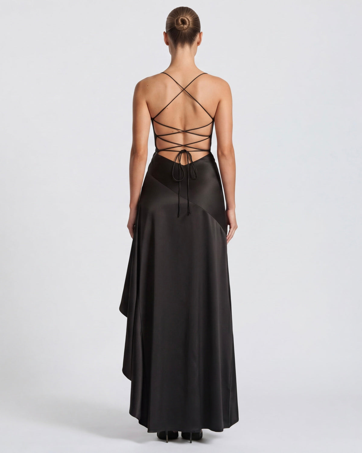 Aria | Vestido largo drapeado