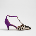 Virelle | Tacones de Aguja de Mujer con Estampado de Cebra
