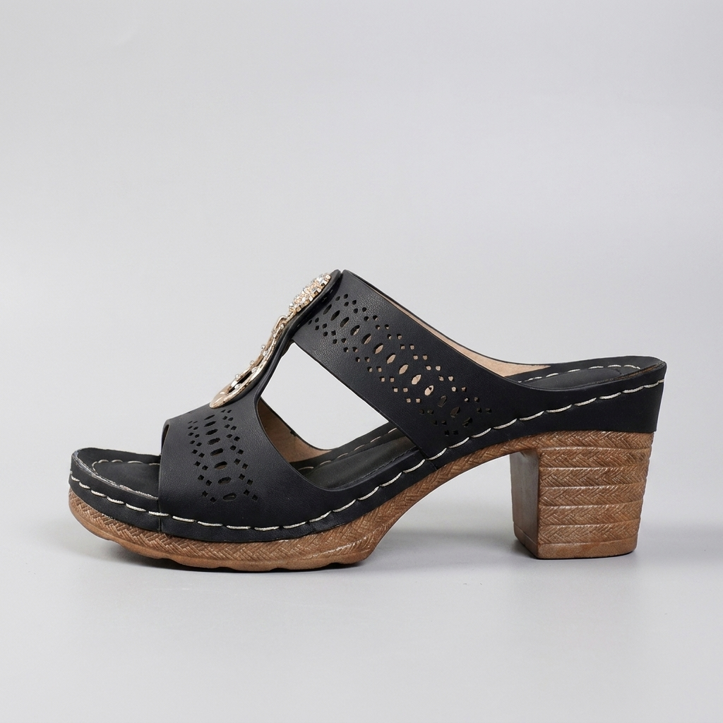 Linda | Sandalias Ortopédicas de Tacón Alto y Confort
