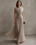 Louise | Vestido maxi drapeado