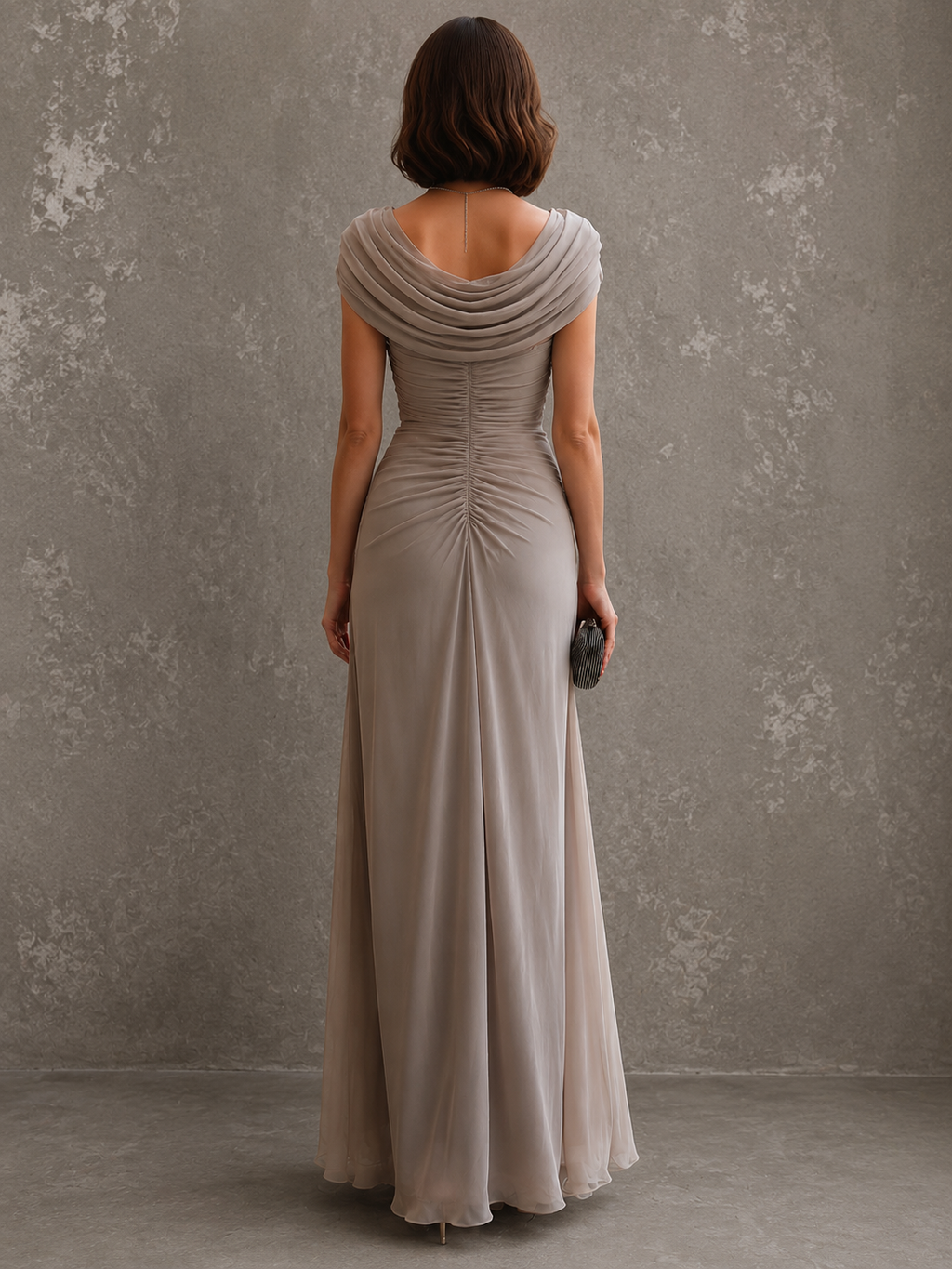 Louise | Vestido maxi drapeado