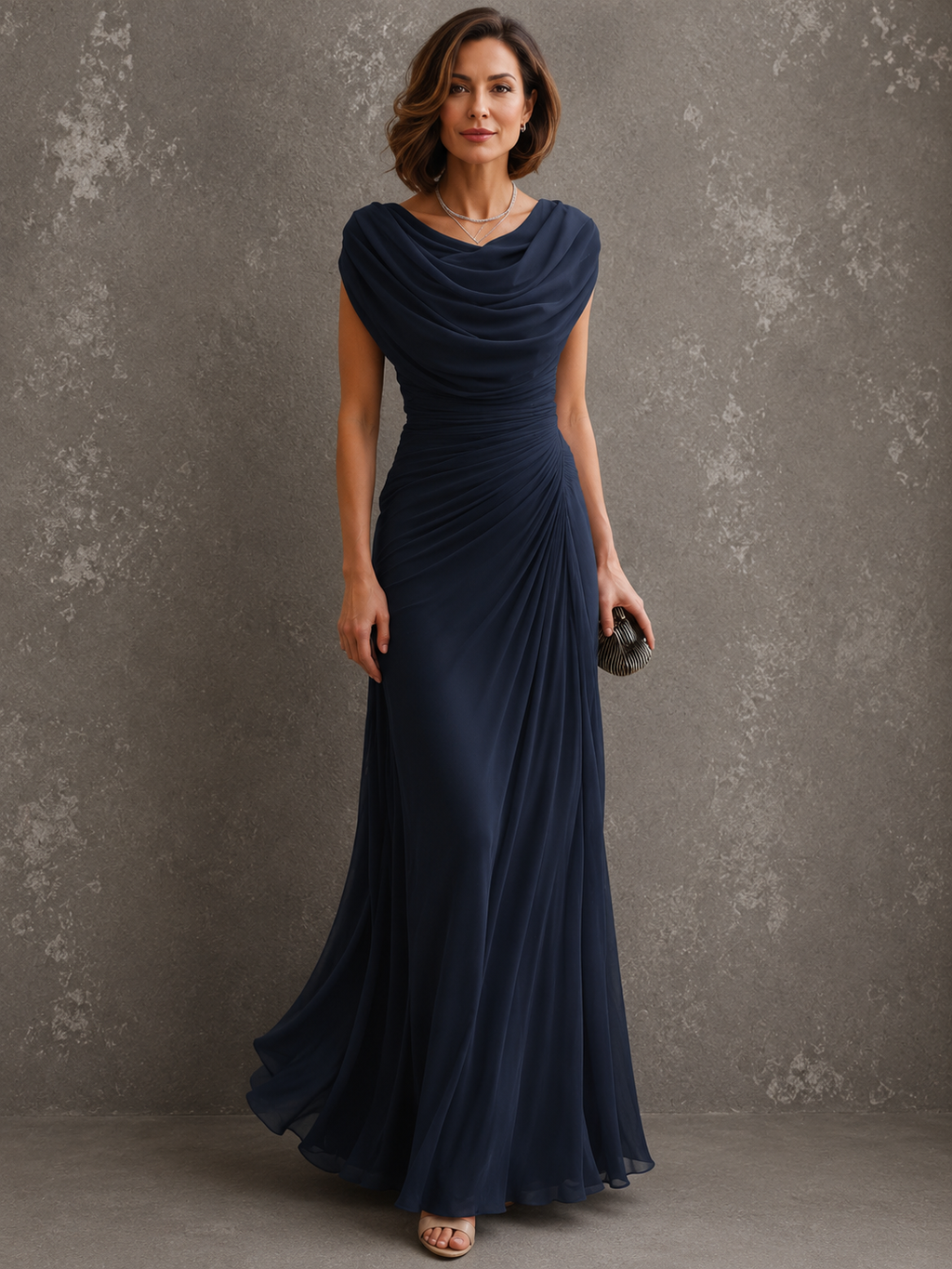 Louise | Vestido maxi drapeado