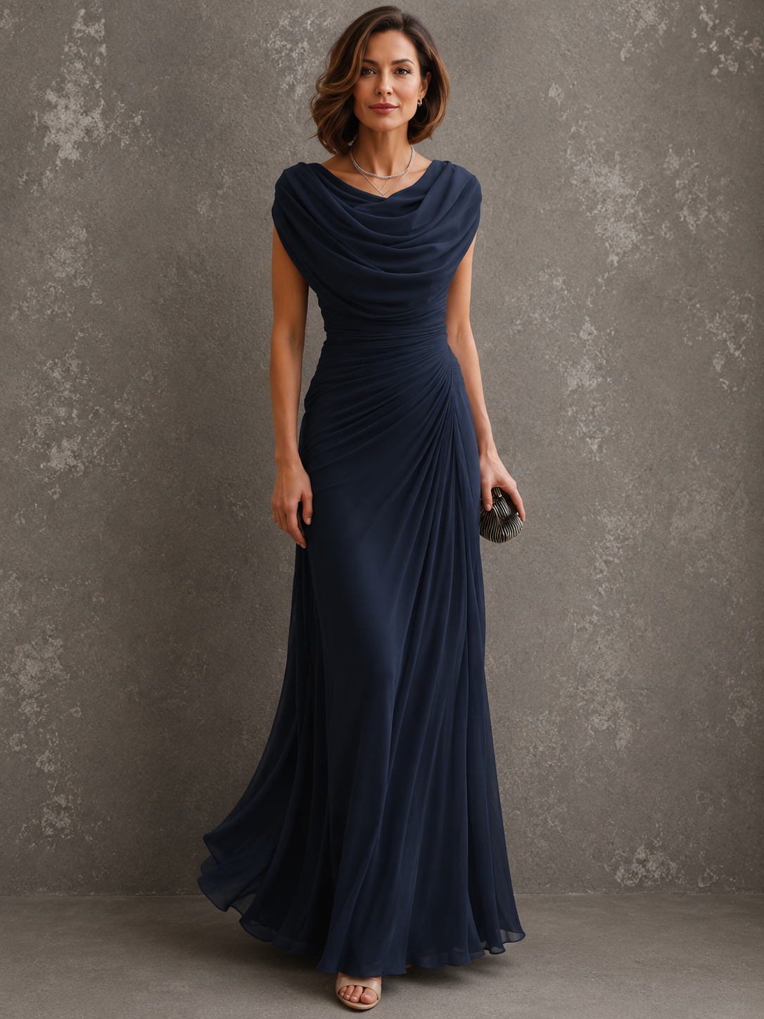 Louise | Vestido maxi drapeado
