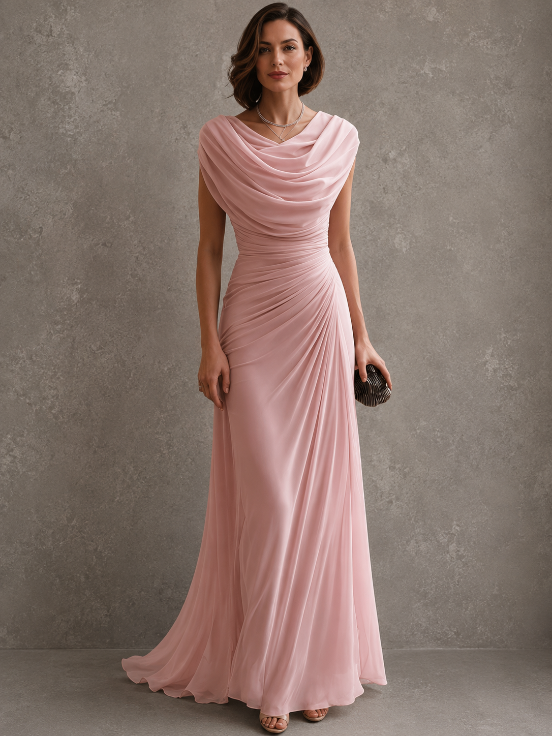 Louise | Vestido maxi drapeado
