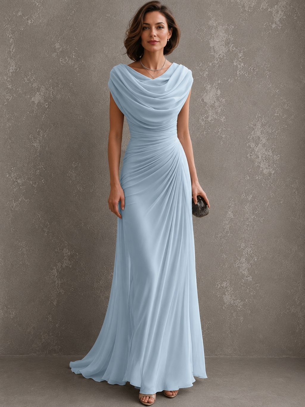 Louise | Vestido maxi drapeado