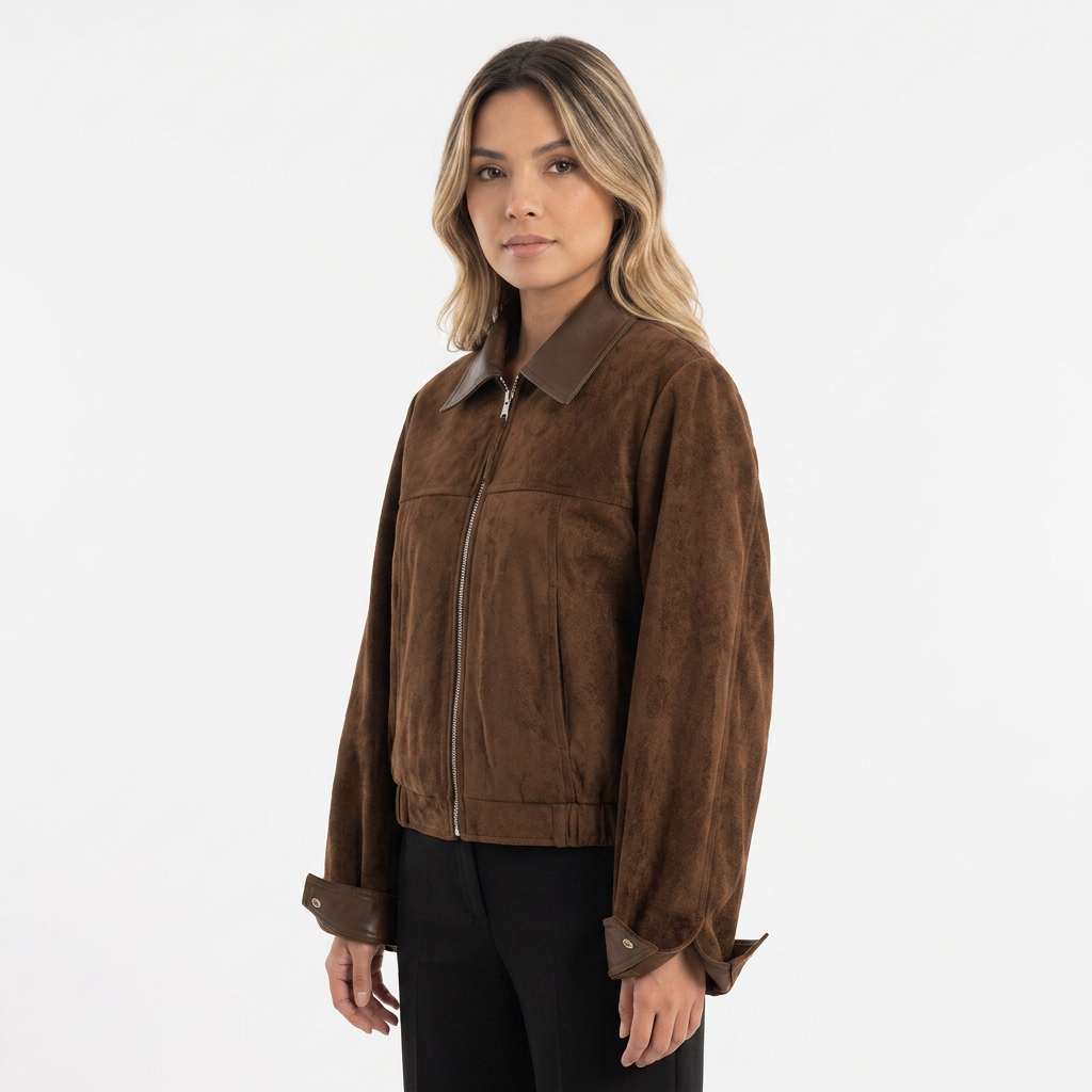 Chaqueta corta retro para mujer