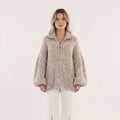 Chaqueta de punto con lentejuelas