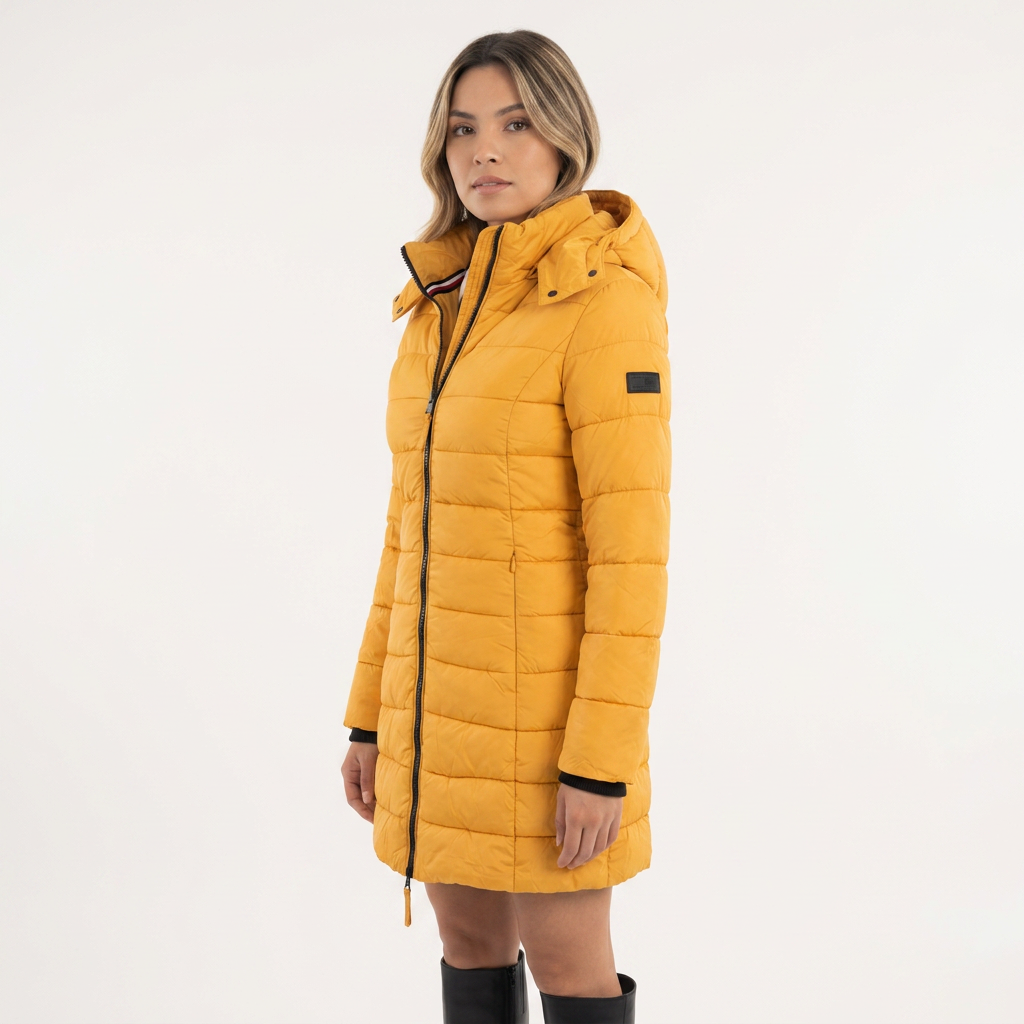 Chaqueta de invierno de plumón con capucha