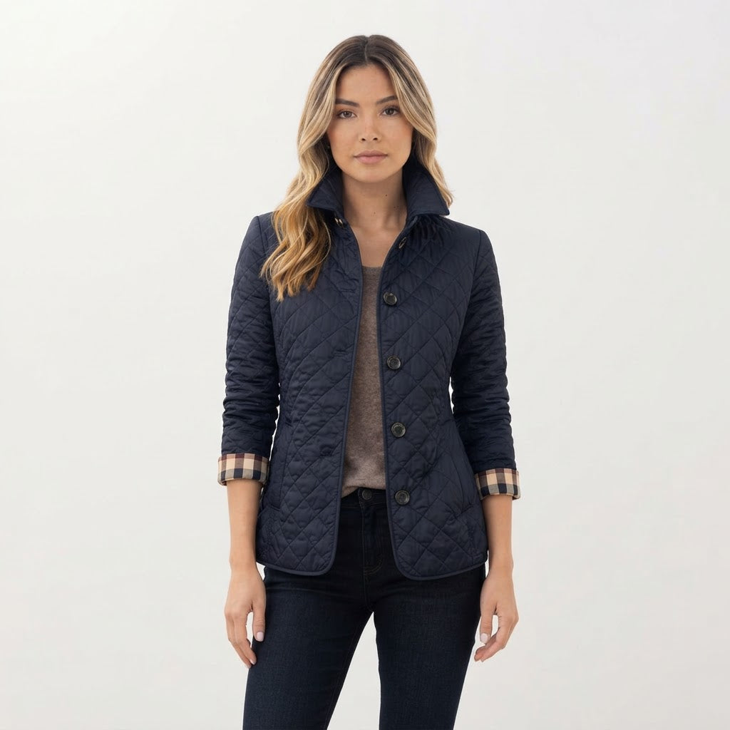 Chaqueta de entretiempo con cuello y botones