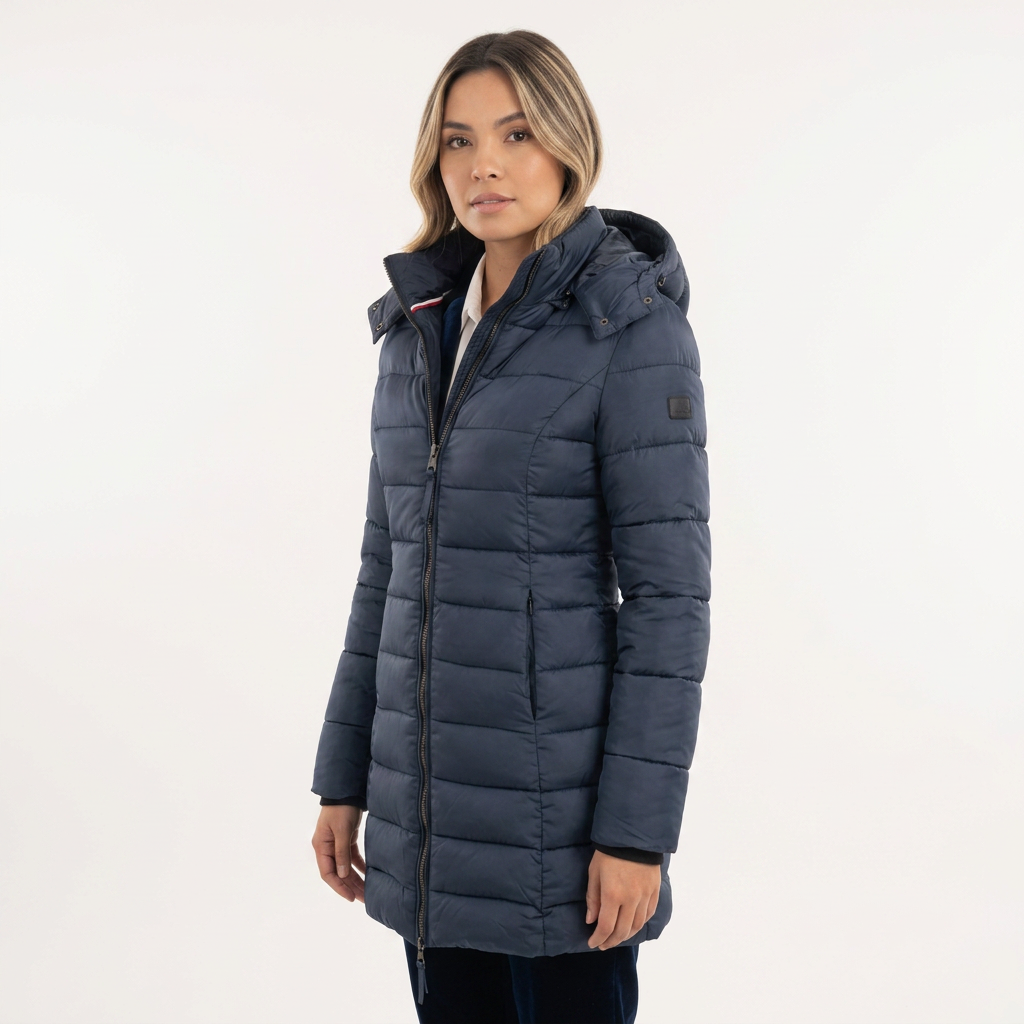 Chaqueta de invierno de plumón con capucha