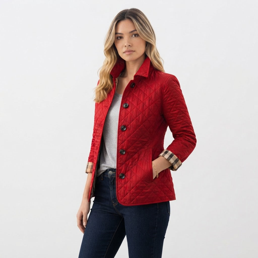 Chaqueta de entretiempo con cuello y botones