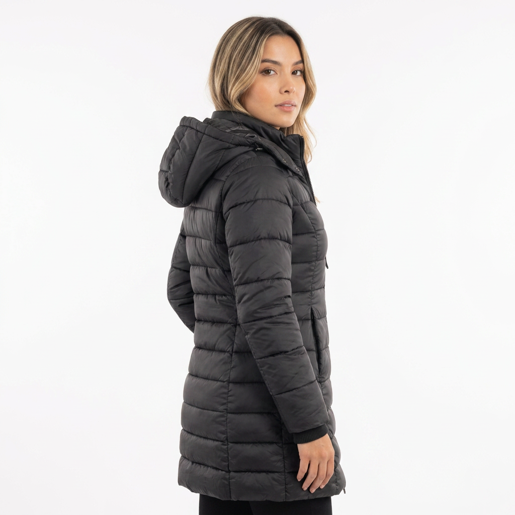 Chaqueta de invierno de plumón con capucha