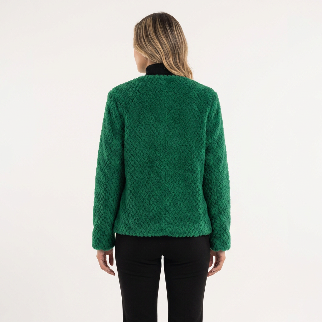 Chaqueta de borrego sintético