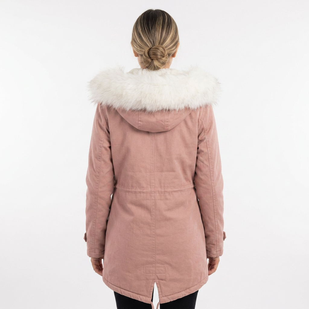 Chaqueta de invierno con capucha y botones
