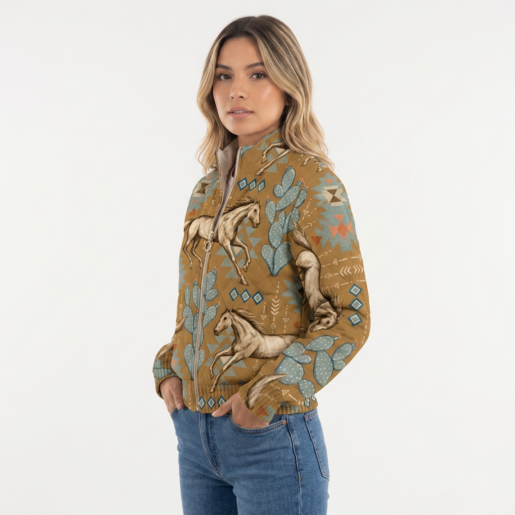 Chaqueta de forro polar con cuello alto
