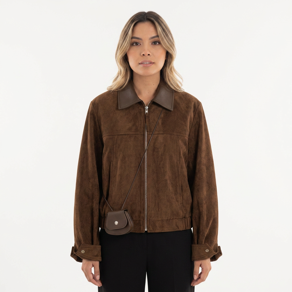 Chaqueta corta retro para mujer