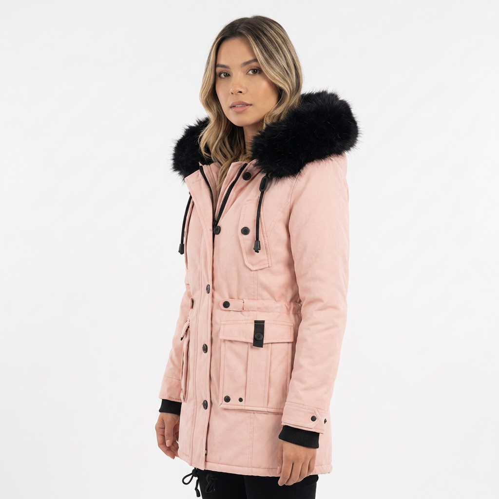 Abrigo cálido de moda