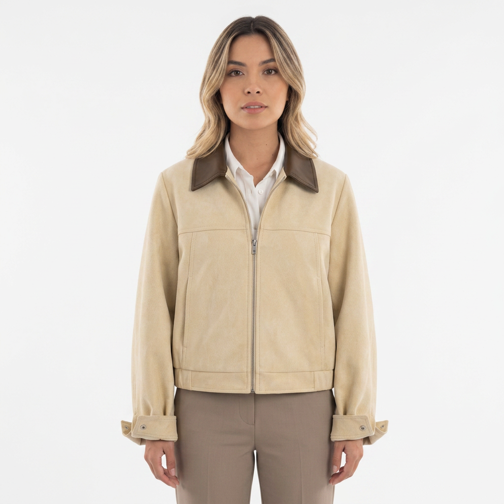 Chaqueta corta retro para mujer