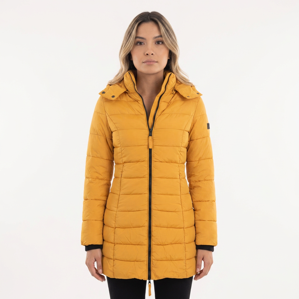 Chaqueta de invierno de plumón con capucha