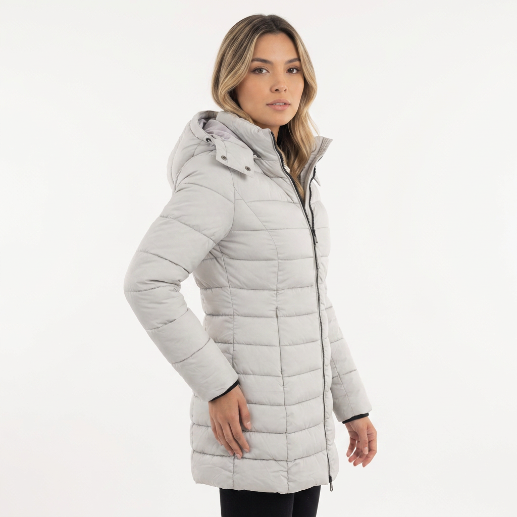 Chaqueta de invierno de plumón con capucha
