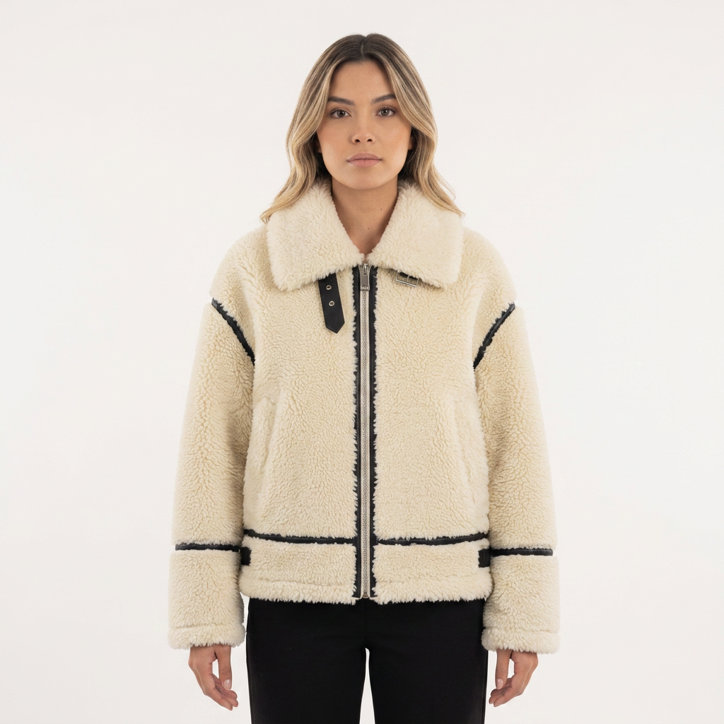 Chaqueta teddy elegante
