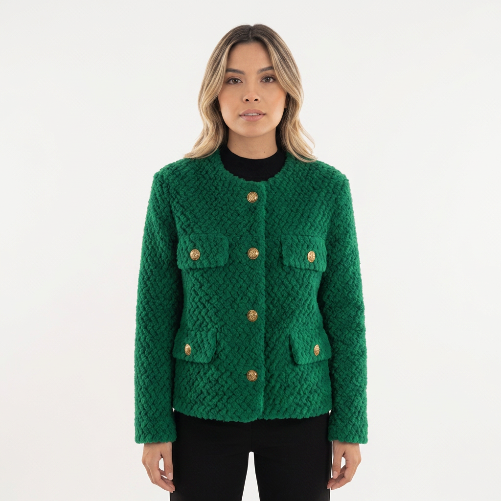 Chaqueta de borrego sintético