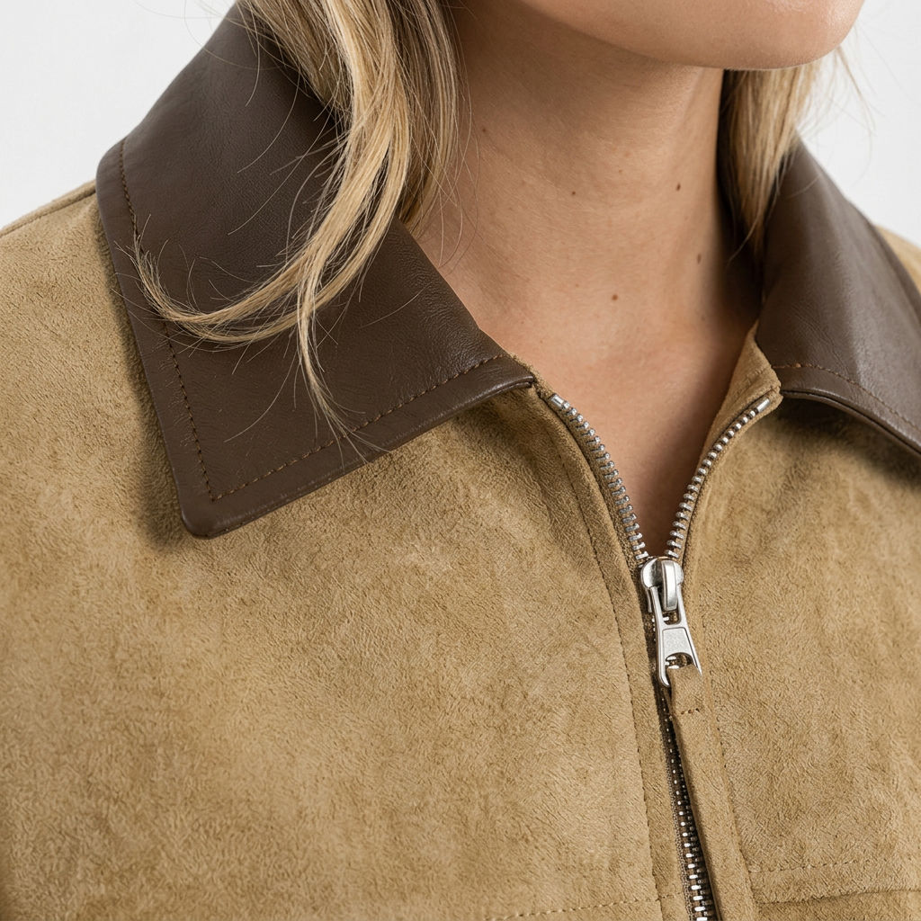 Chaqueta corta retro para mujer