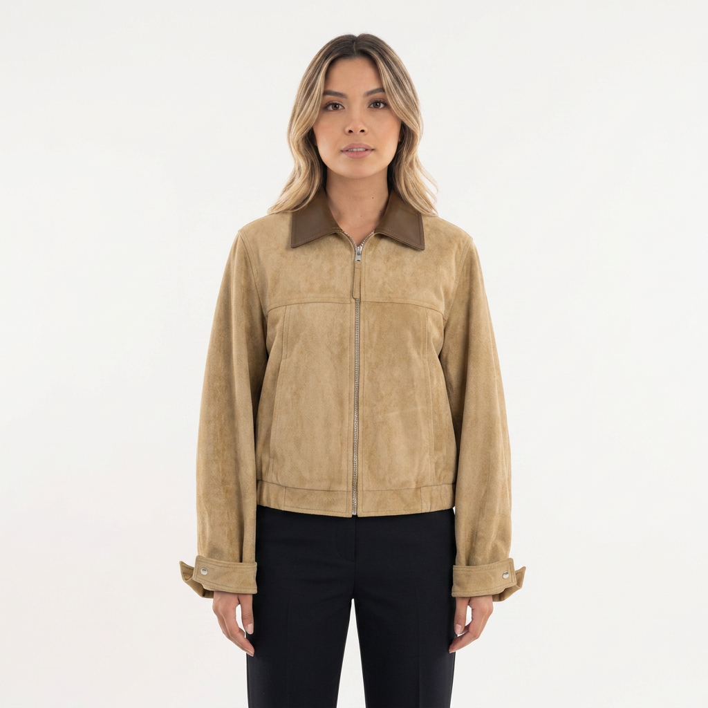 Chaqueta corta retro para mujer