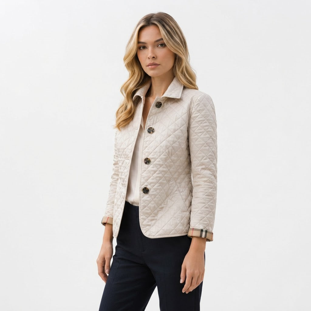 Chaqueta de entretiempo con cuello y botones