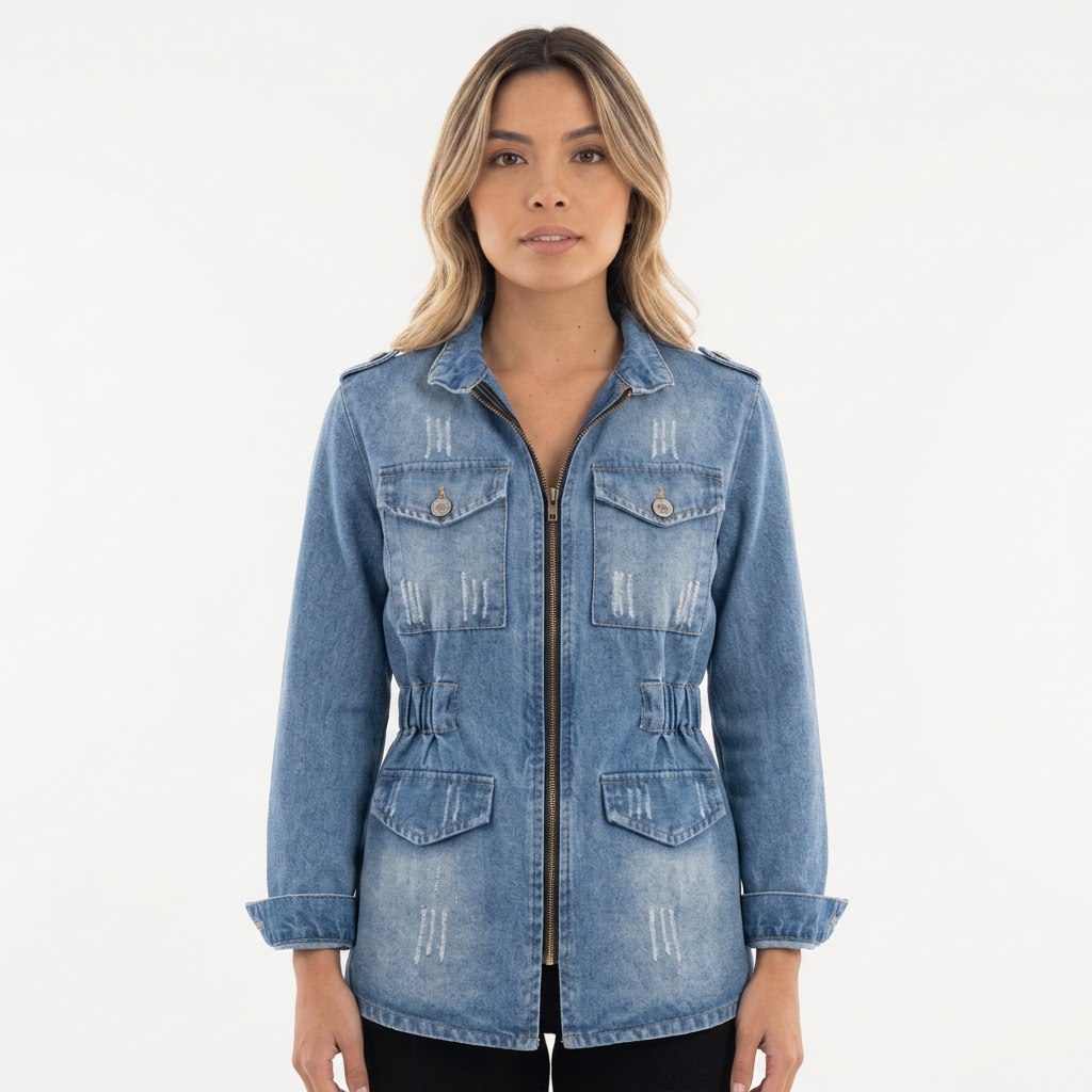 Chaqueta vaquera clásica para mujer