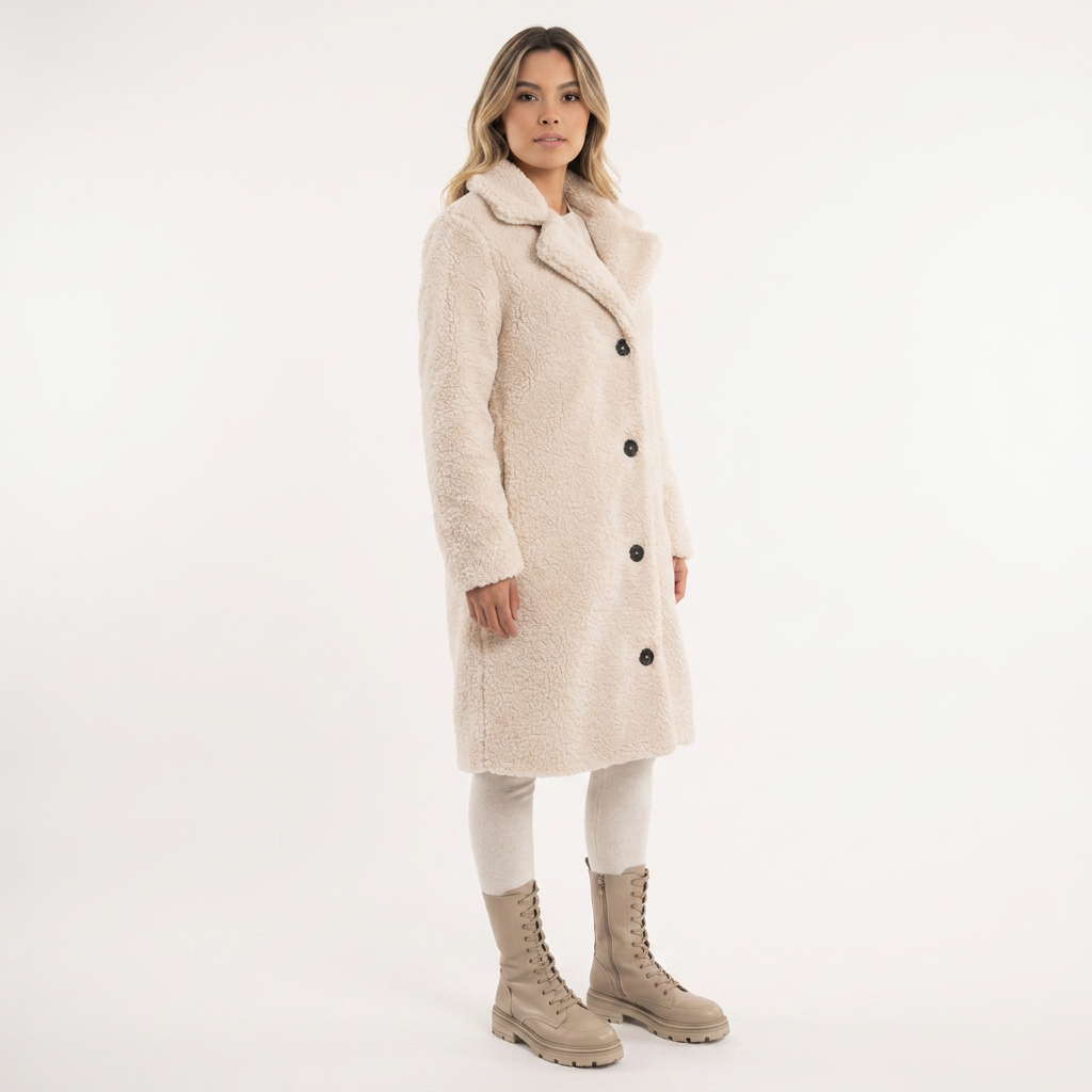 Abrigo largo elegante de invierno