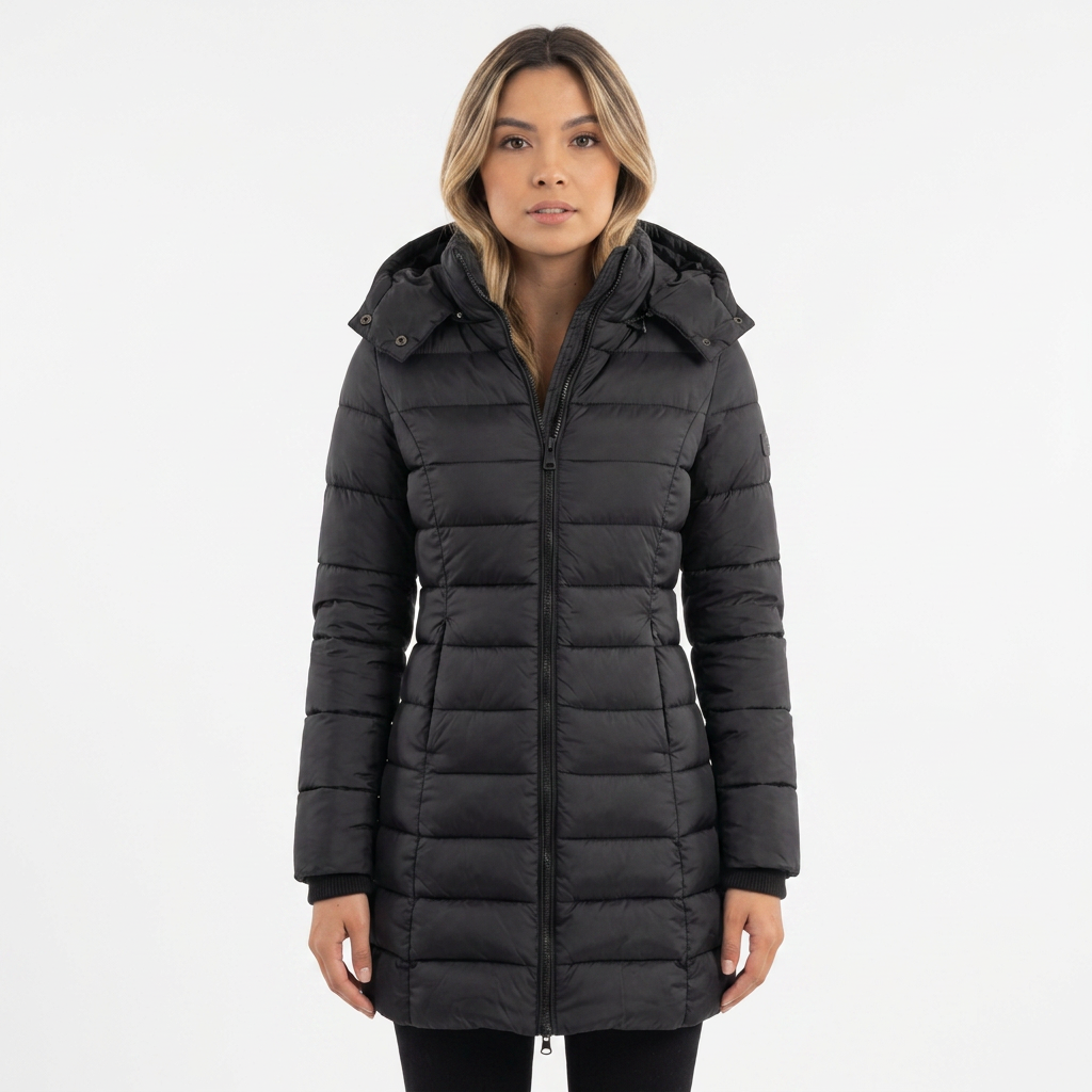 Chaqueta de invierno de plumón con capucha