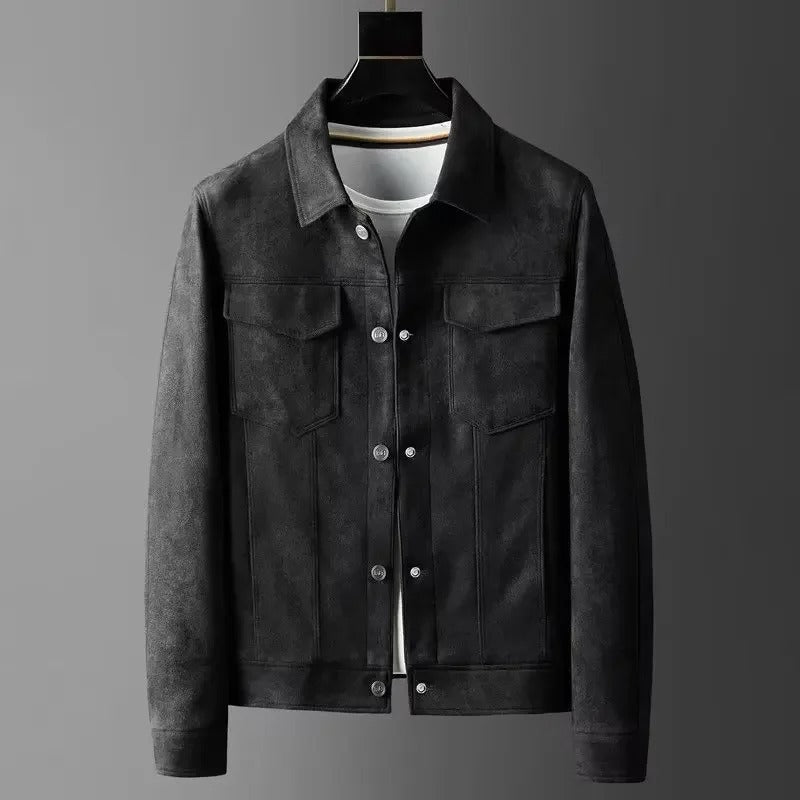 Chaqueta de cuero elegante