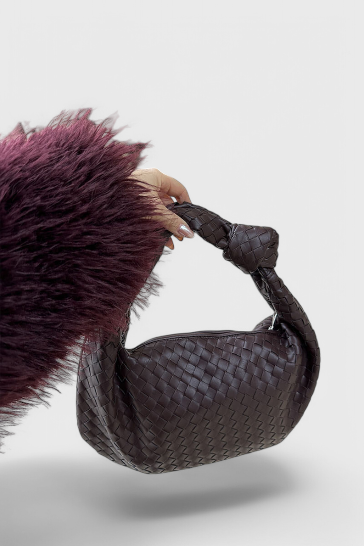 Bolso de Hombro Mediano Sage Trenzado