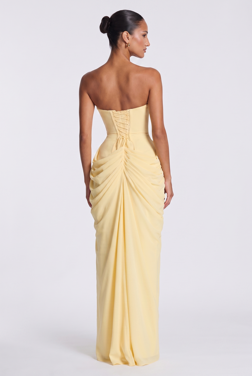 Vestido largo Cyra - Amarillo limón