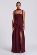 Vestido largo Tullulah - Rojo cereza