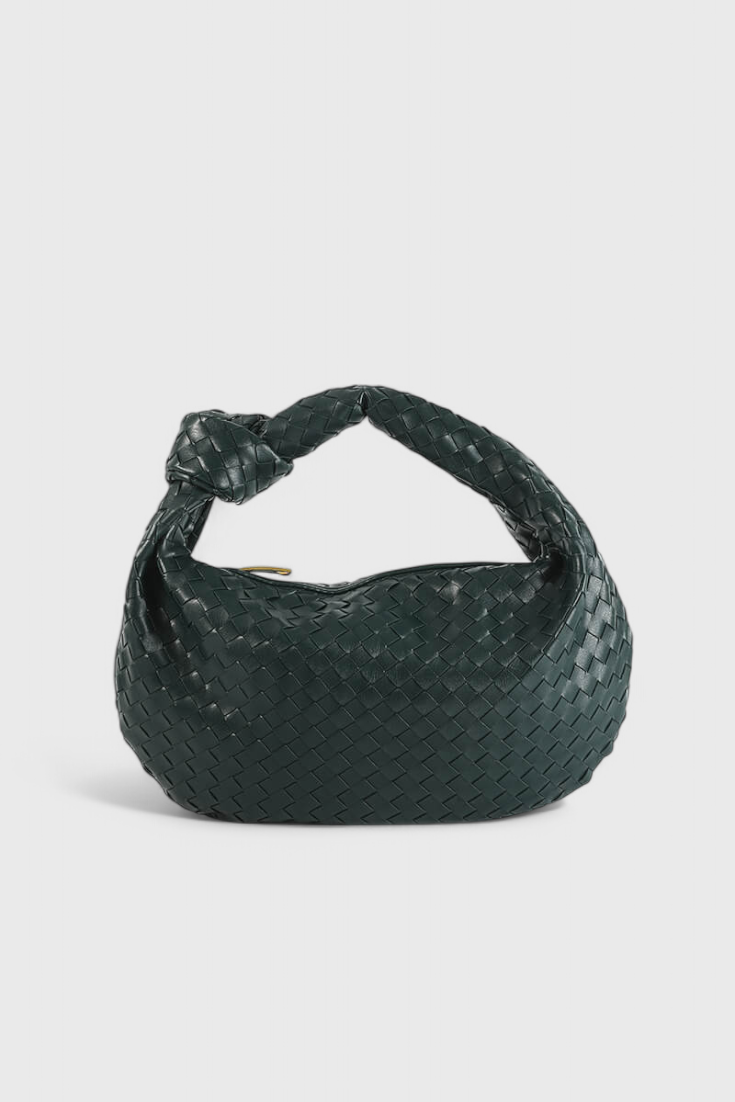Bolso de Hombro Mediano Sage Trenzado