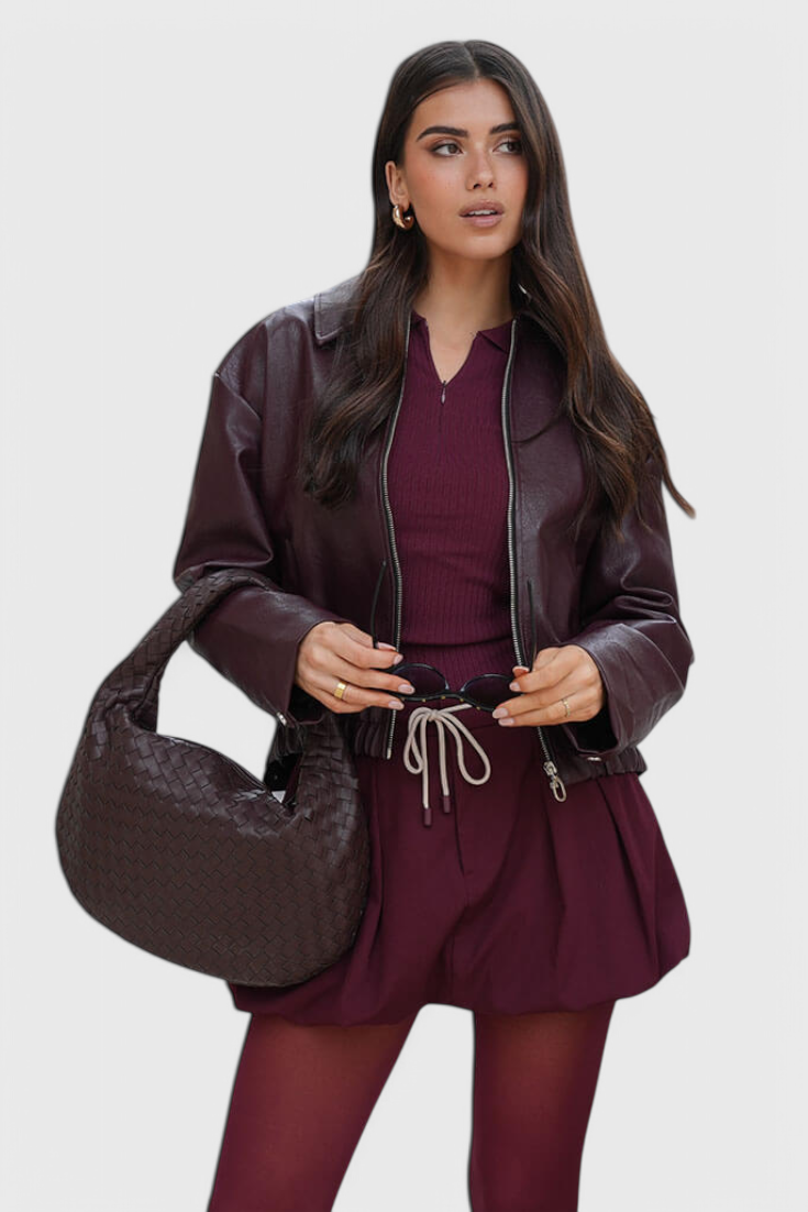 Bolso de Hombro Mediano Sage Trenzado